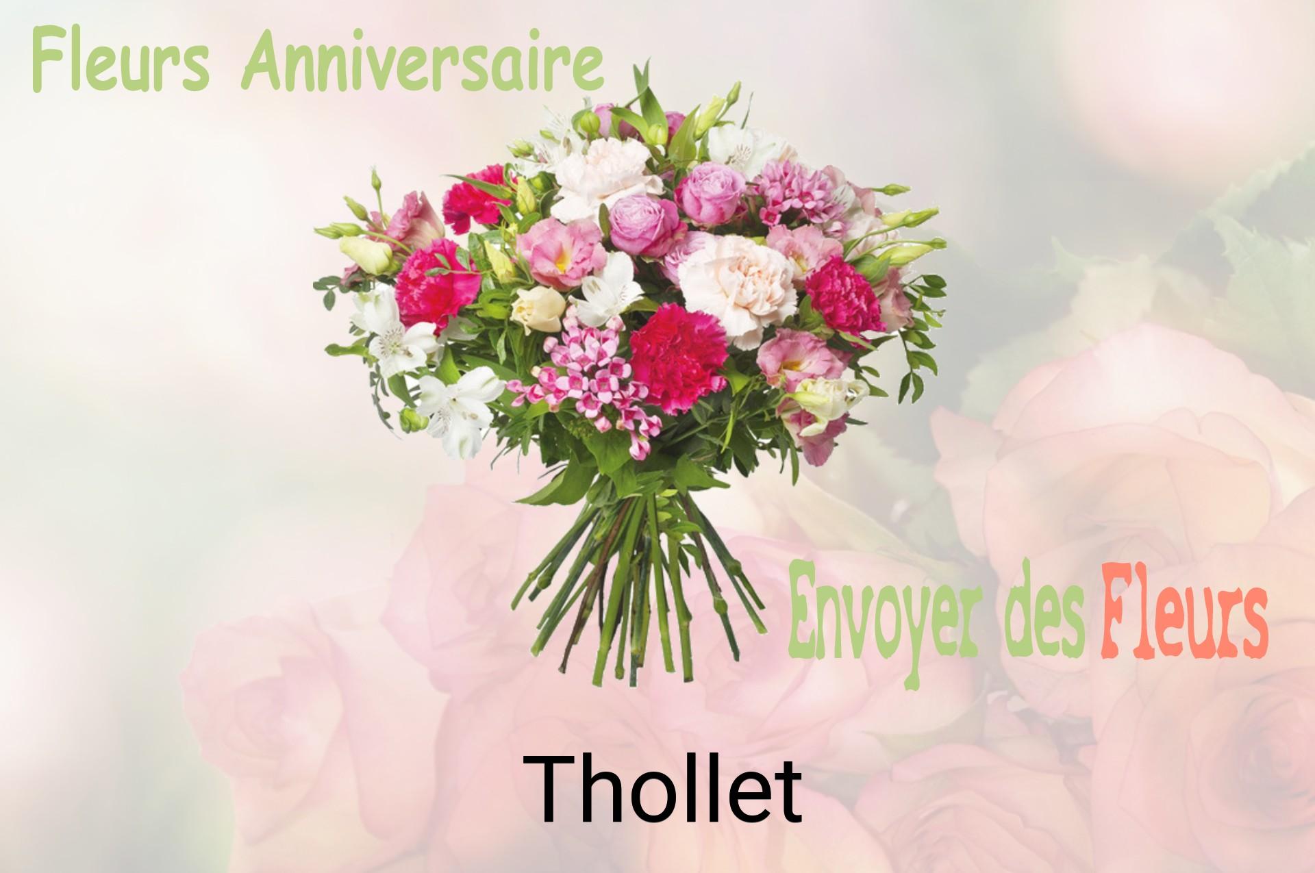 Bouquet de fleurs d’anniversaire livré à Thollet